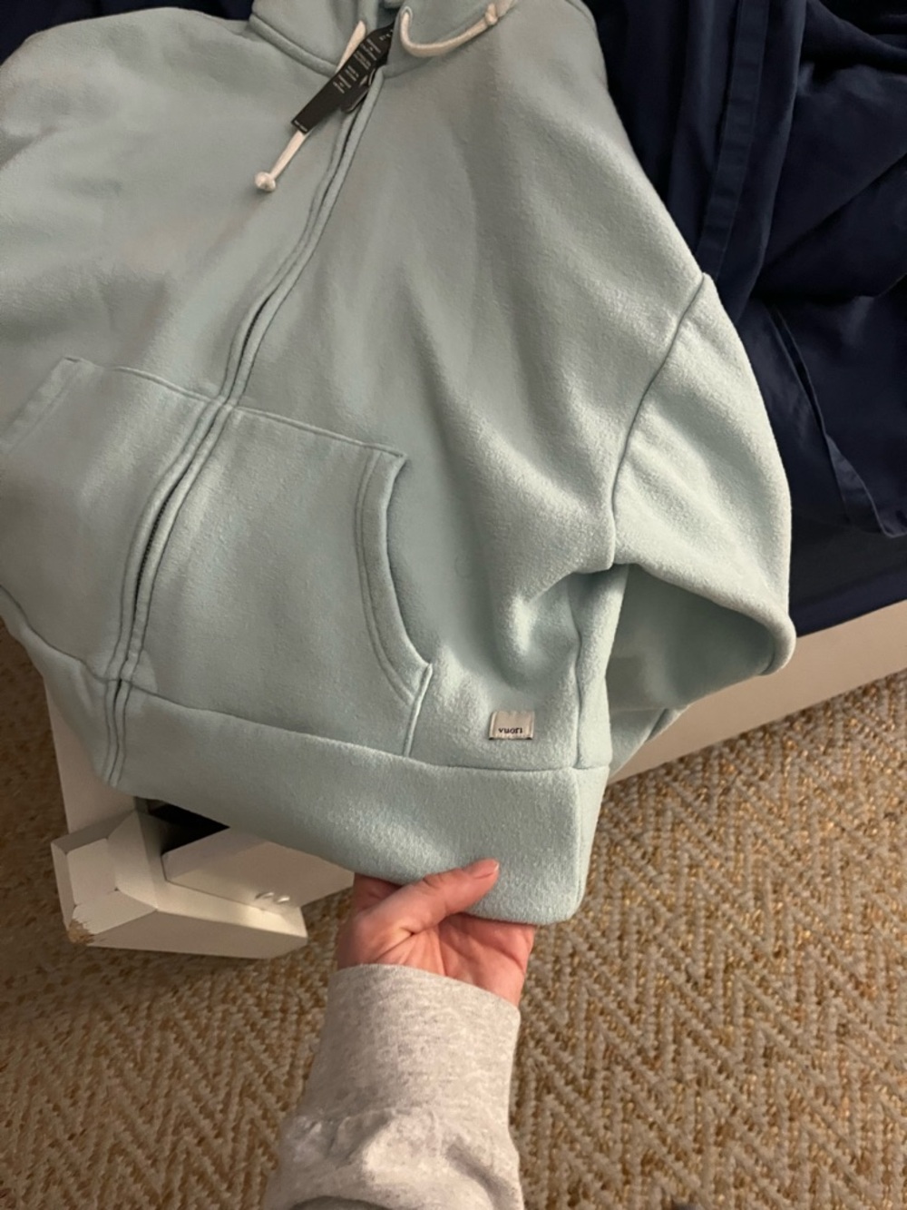 Vuori beach fleece zip up medium spearmint - Picture 3 of 5